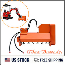 Mini Excavator Flail Mower Attachment Hydraulic Mowing with Oil Pipe for Digger