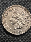 1862 Indian Head Cent • Civil War Era Copper-Nickel F-XF Fatty Penny