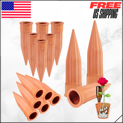 Terracotta Automatic Plant Waterer Self-Watering Stakes Irrigation System 15PK