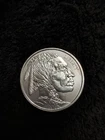 1 Troy Oz .999 Fine Silver Liberty Indian Head Buffalo Round Radial Lines
