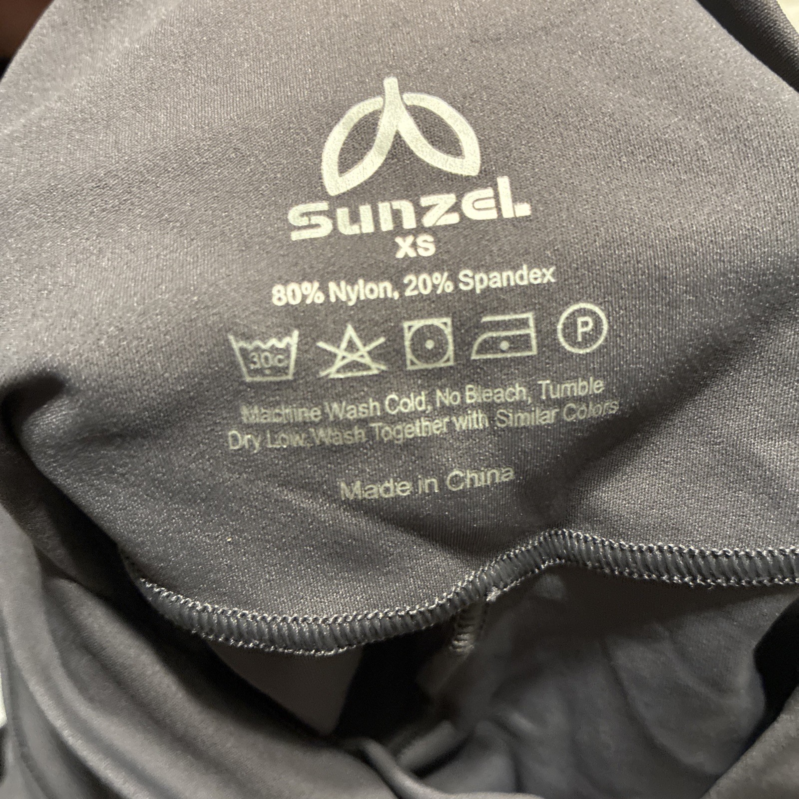 sunzel flare leggings Solid Gray Crossover Front … - image 6