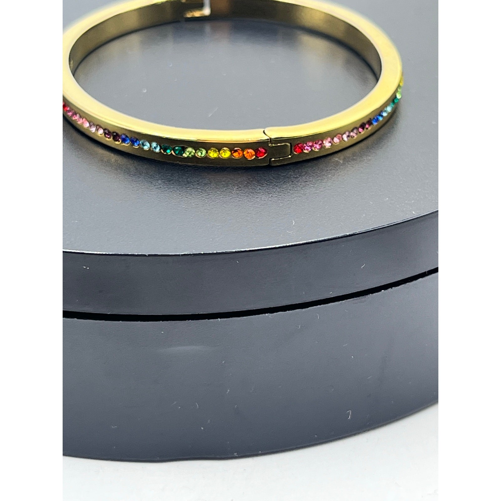 Kate Spade New York Women's Gold Plated Metal Ring It Up Pave Bangle Bracelet thumbnail 7