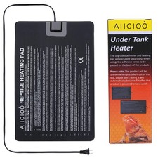 Aiicioo Reptile Heating Pad - Hermit Crab Heater Heat Mat for 8" X 12" 16W 