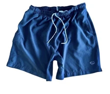 Wave Zone Men’s Swim Trunks Large Black Drawstring Swimwear Shorts