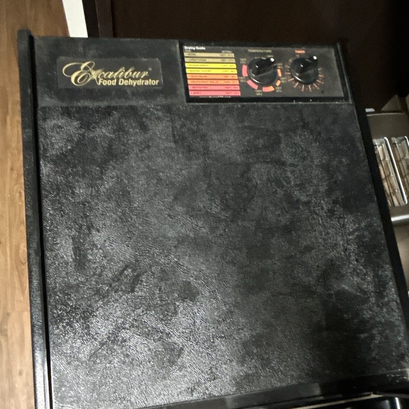 Excalibur Black Food Dehydrator 500W w/ 9 Trays, Adjustable Thermostat Timer
