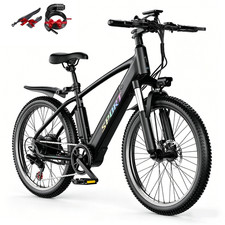 1500W Electric Bike 26" for Adults, 65 Miles Range 25MPH, 7-Speed Commuter Ebike