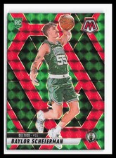 2024-25 Mosaic Choice Red Green #245 Baylor Scheierman Celtics Rookie RC QW 4