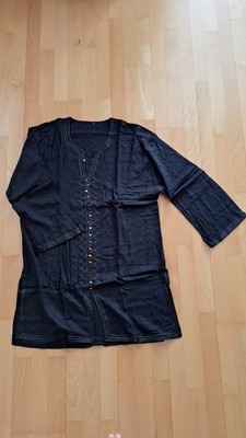 Strand-Kaftan schwarz Ca. Gr 44/46 Damen