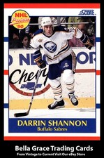 1990-91 Score Canadian Darrin Shannon #410 Buffalo Sabres Rookie