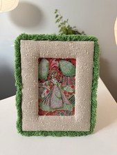 Grayson Perry Shirley Smith Art card In Issey Boucle Green Frame Stunning