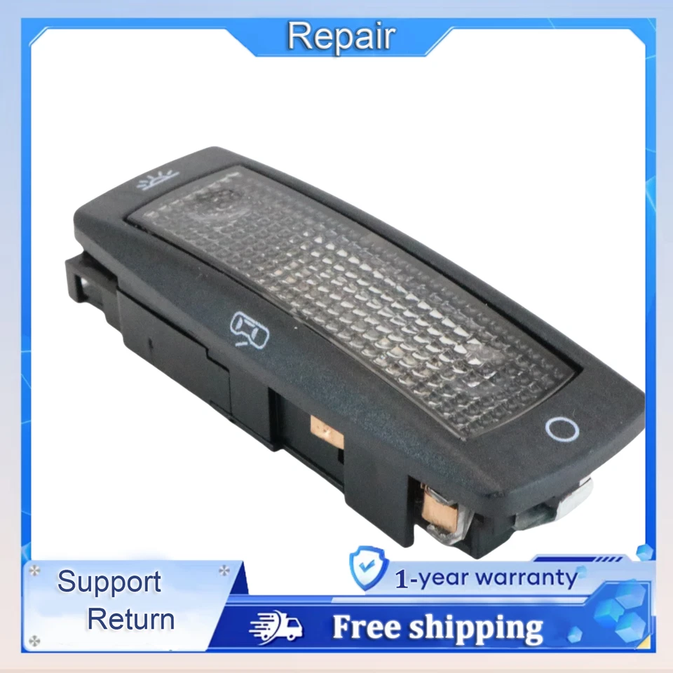 Para VW Golf Passat Beetle Tiguan 2 Piezas Negro Interior Parasol Luz Domo Lámpara Foto 3 de 4