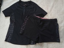 Mambo Australia WOMENS 12 L Shorts Top Work Out Outfit Gym Set D2