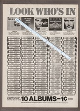 1981 COLUMBIA RECORD CLUB Magazine AD~VAN HALEN/Bruce Springsteen/RUSH/The Who