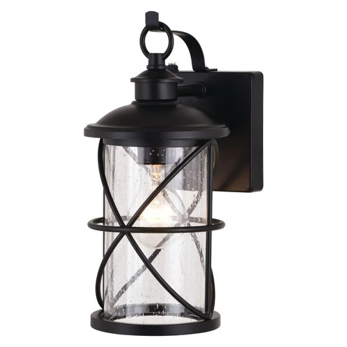 Vaxcel Lighting T0633ms 12" Tall Outdoor Wall Sconce - Black - Picture 1 of 12