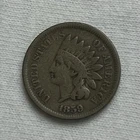 1859 INDIAN HEAD CENT WITHOUT SHIELD COPPER NICKEL VG