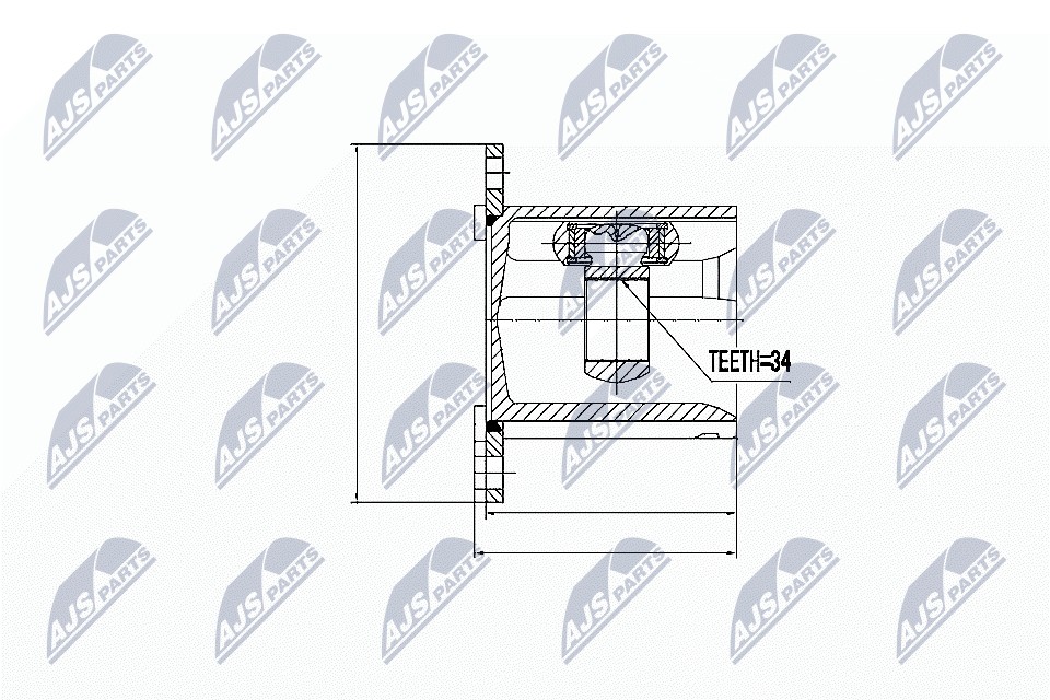 JOINT KIT DRIVE SHAFT NPW-VW-018 FOR SKODA SUPERB/II OCTAVIA/Combi SEAT 2.0L - Image 5