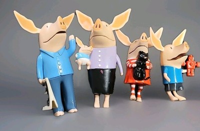 Olivia The Pig Replacement Dad Father Mom Mother Baby & Brother 3'' Figure 2010