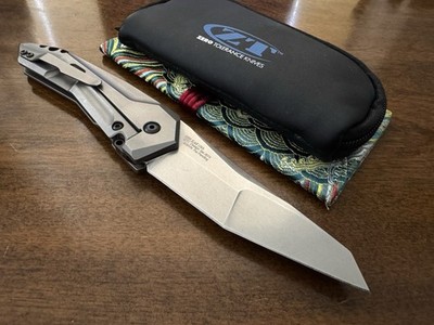 Zero Tolerance ZT 0055 Folding Knife S35VN Blade Titanium Handle