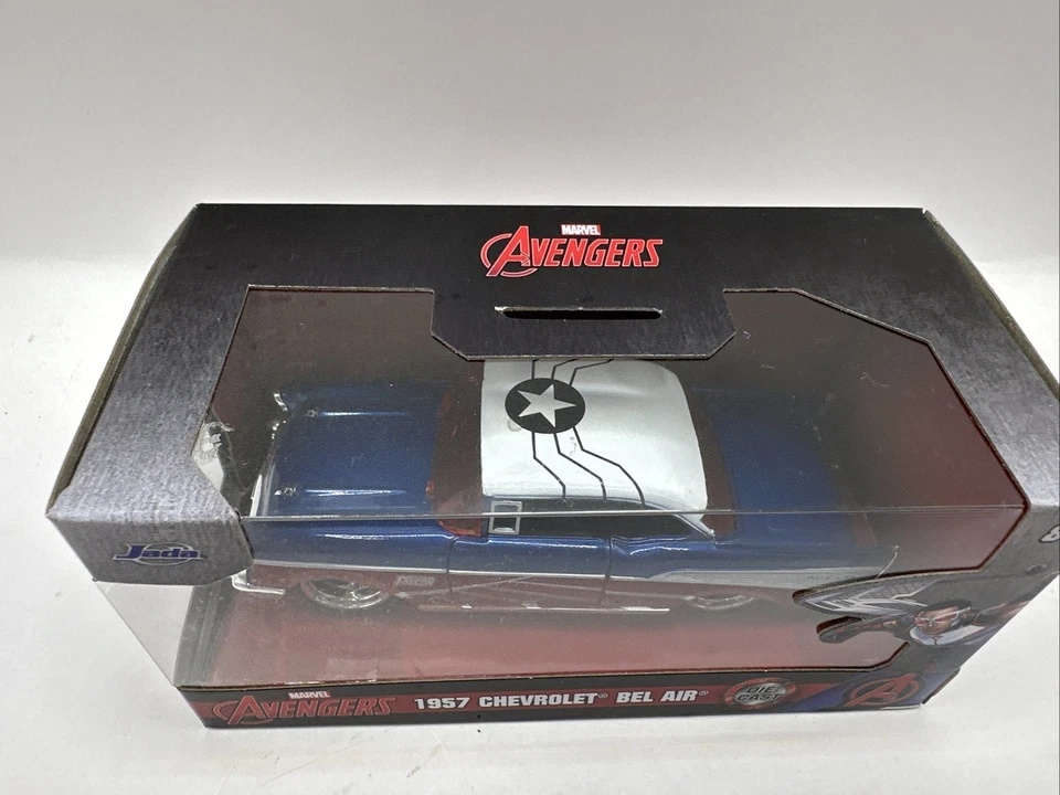 Jada Marvel Avengers 1957 Chevy Bel Air 1:32 DIECAST New In Box. - Image 3 of 4