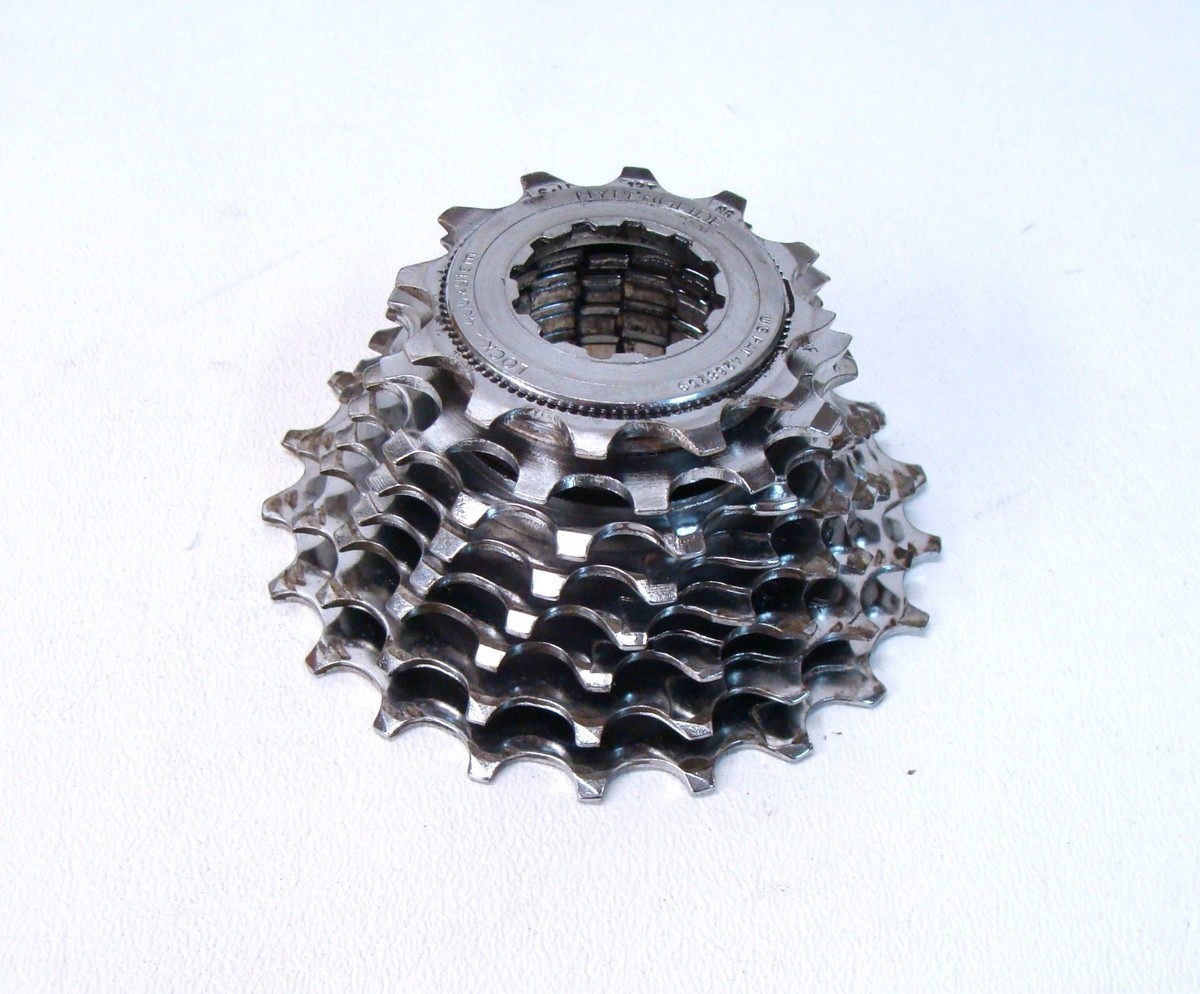 Shimano 600 Tri-Color CS-HG90 8 Speed 12-21 Hyperglide Cassette