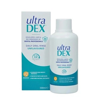 Ultra Dex Daily Oral Rinse Mint 12hr Fresh Breath 500ml Box beschädigt