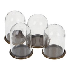 4 Pcs Miniature Glass Dome Display Dollhouse Decorations for Home
