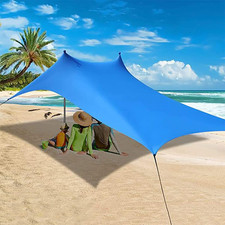 Grande Tenda Parasole Spiaggia Portatile Con Aste in Alluminio Tenda Spiaggia Pa
