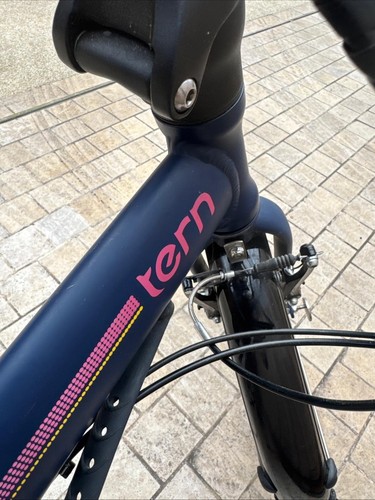 TERN Folding Bike Link D8 In Purple Ridden Once - Picture 8 of 13