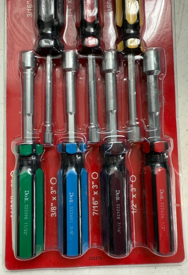 Do it SAE 7 Piece 6-Pt. Nut Driver Set  3 In. Shank Lifetime Warranty - NEW - Image 3 of 4