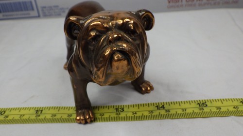 Ancienne statue bouledogue Belcher en cuivre ou bronze OS - Photo 12/12