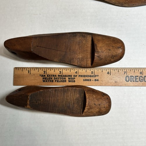 Vintage Solid Wooden Shoe Last Mold Various Sizes Rustic Decor Lot Of 8 - Picture 14 of 17