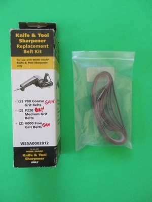 WORK SHARP WSSA0002012 KNIFE AND TOOL SHARPENER REPLACEMENT BELT KIT EXTRA BELTS