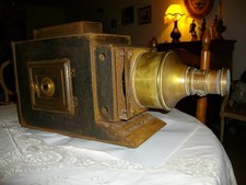 TRES ANCIENNE LANTERNE MAGIQUE DES ANNEES 1890 A RESTAURER