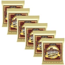 Acoustic Guitar Strings Ernie Ball 2002 Earthwood 80/20 13-56 Medium 6 Pack