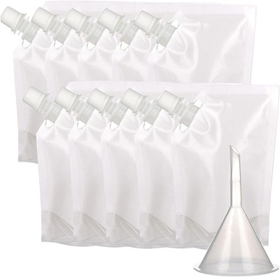 Trinkbeutel Set, 10 Stck (5X250Ml & 5X500Ml), Transparent, Kunststoff, Unbehande
