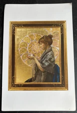 art postcard OS Layered Luminescence Egg Tempera Fred Wessel gallery invitation