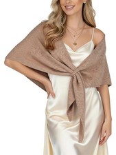 Shawl Wraps for Women Soft Lightweight Wool Blend Knit Triangle Scarf Cardiga...