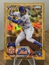2023 Topps Chrome Gilded MARK VIENTOS RC Rookie Base Gold Refractor #'d /99 Mets