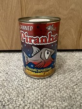 Canned Piranha inflatable novelty tinned toy - Bear, Bear and Bear Ltd, 1993 New