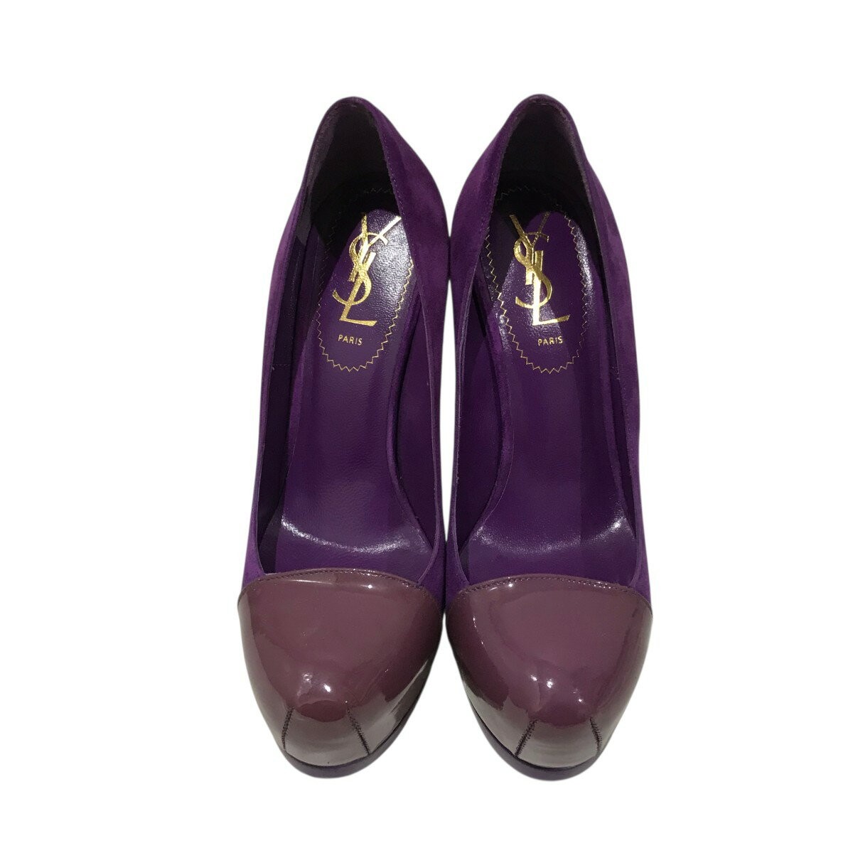 Saint Laurent Shoes Pumps Heel EU 36 US 6 Purple Authentic thumbnail 24