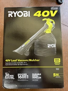 Brand New Ryobi 40 V Leaf Vacuum Mulcher Tool Only New Inbox Never Opened