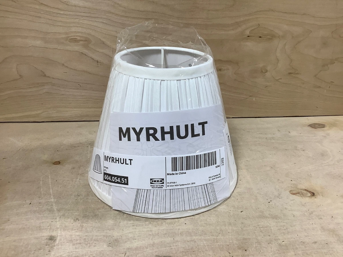 IKEA Myrhult Lamp Shade White New 504.054.56 19 cm 7 inches