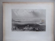 Antique Print of PETERHEAD, from book by Finden & Bartlett & Brandard 