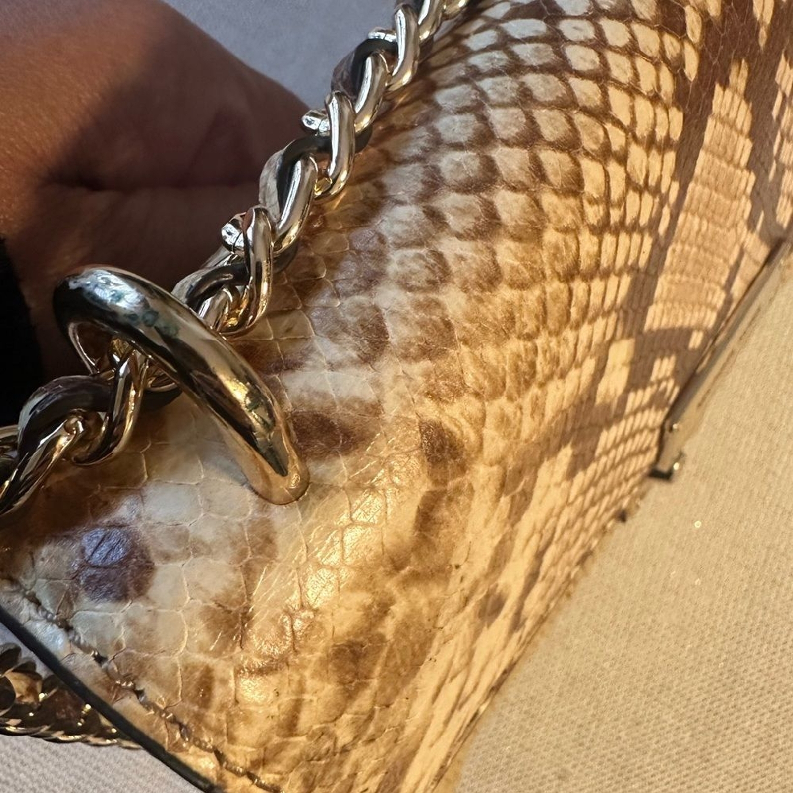 Michael Kors Straw Python Capsule Rose Bag. Pre-l… - image 13