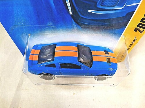 2008 Hot Wheels #1 New Models 1/40 '07 FORD SHELBY GT-500 Blue Variant w/BlkOH5s - Picture 3 of 5
