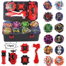 Bey Battling Top Burst Gyro Toy Set 12 Spinning Tops 4 Launchers Combat Battl...