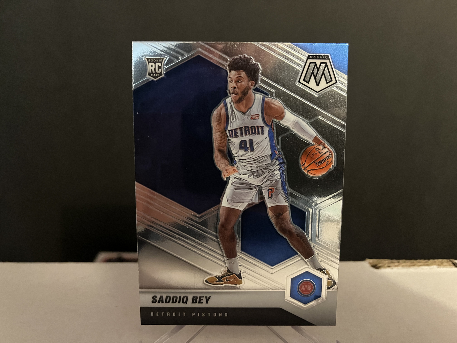 2020-21 NBA Panini Mosaic Basketball Saddiq Bey #209 Base Rookie Card