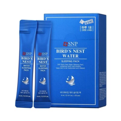 SNP Bird's Nest Water Sleeping Pack, Korean Cosmetics, Kbeauty, free gift