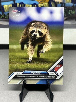 Raquinho! 2024 MLS Topps Now #55 Philadelphia Union NYC FC Raccoon ...