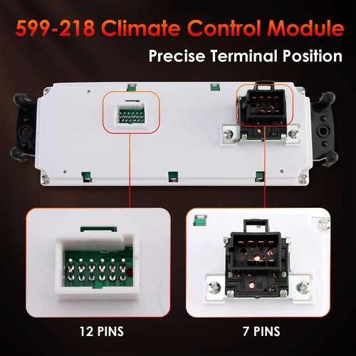 A/C Heater Climate Control Module Panel For GMC Sierra 2500 1999-2000 599-218 - Picture 5 of 10